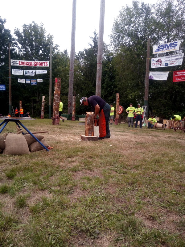 Werner Brohammer bei den Logger's Days in Campbell River, Canada
